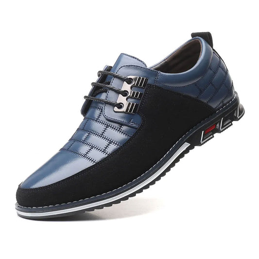 Oak & Sole - Oxford Comfortable, Durable Leather Dress Shoes - Blue