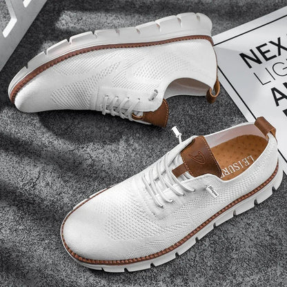 Oak & Sole - Urban Comfortable Everyday Trainers - Limited White Edition