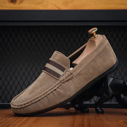 Oak & Sole - Rafael Elegant Premium Leather Loafers Modern Design - Brown