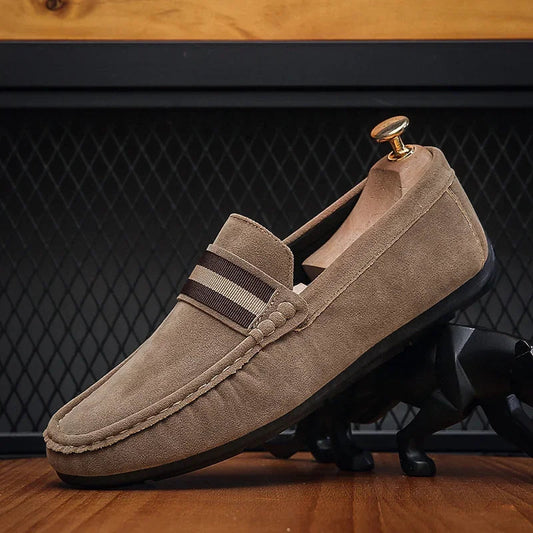 Oak & Sole - Rafael Elegant Premium Leather Loafers Modern Design - Brown