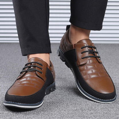 Oak & Sole - Oxford Comfortable Durable Leather Dress Shoes - Brown