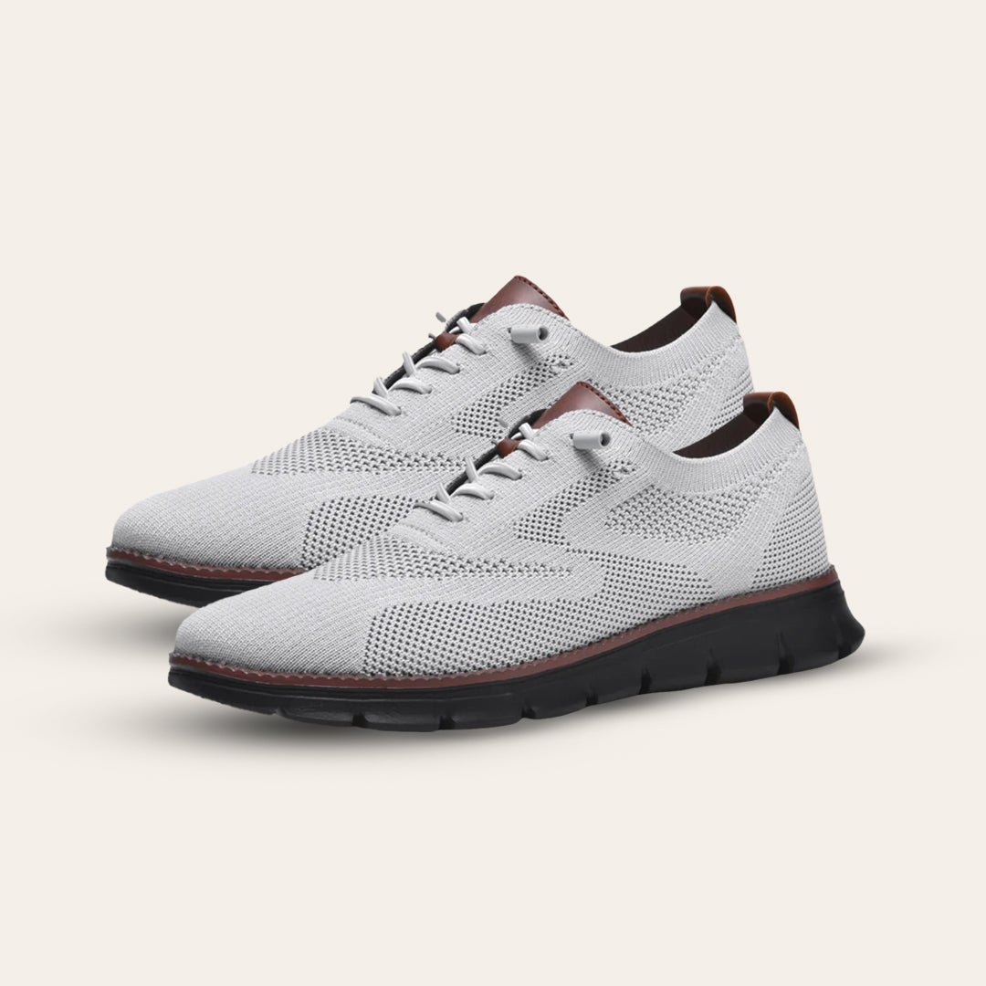 Oak & Sole - Urban Comfortable Limited Edition Trainers with Black Sole – Gray