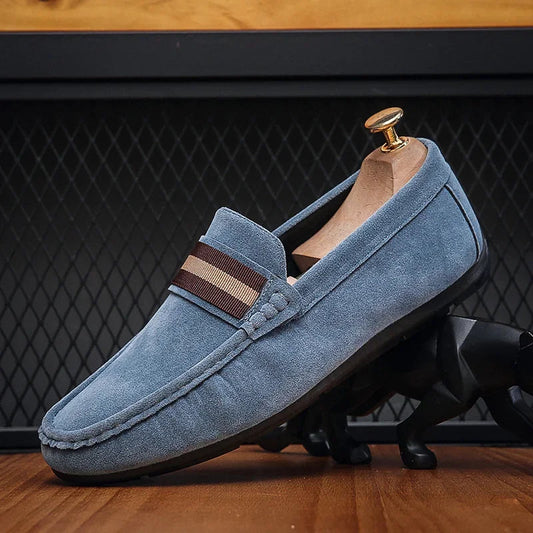Oak & Sole - Rafael Elegant Premium Leather Loafers Modern Design - Blue