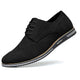 Oak & Sole - Derby Comfortable Elegant Suede Shoes - Black