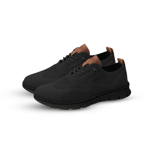 Oak & Sole - Urban Comfortable Limited Edition Trainers with Black Sole – Black