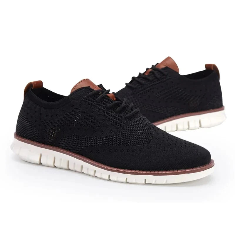 Oak & Sole - Swift Ultra-Comfortable Breathable Flexible Trainers – Black