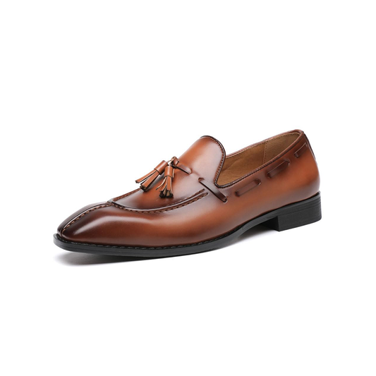 Oak & Sole - Windsor Elegant Premium Leather Loafers - Brown