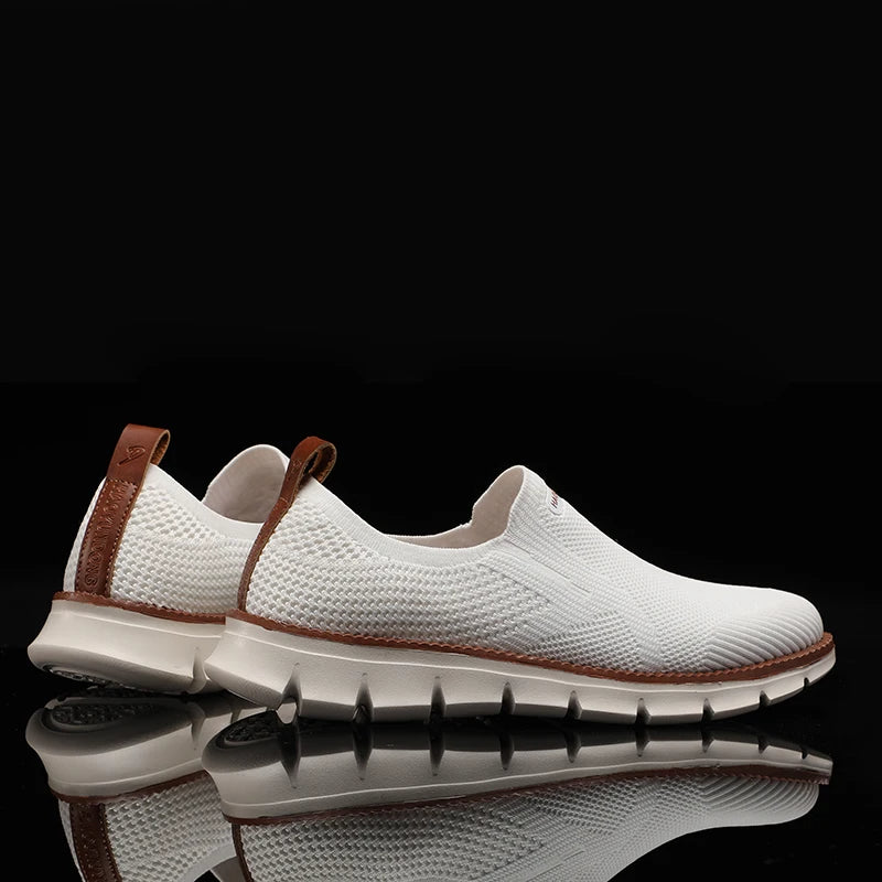 Oak & Sole - Slip In Ultra-Comfortable Trainers – White