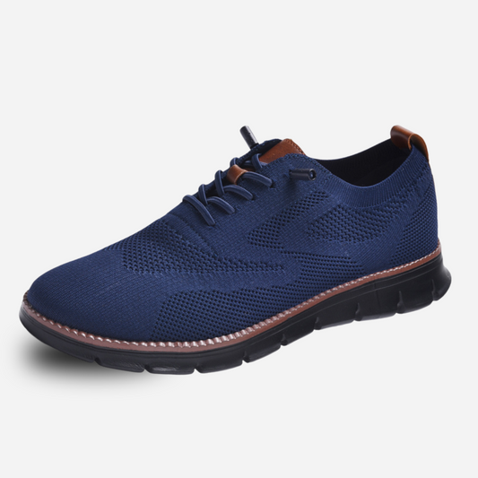 Oak & Sole - Urban Comfortable Limited Edition Trainers with Black Sole – Navy Blue
