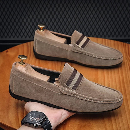 Oak & Sole - Rafael Elegant Premium Leather Loafers Modern Design - Brown